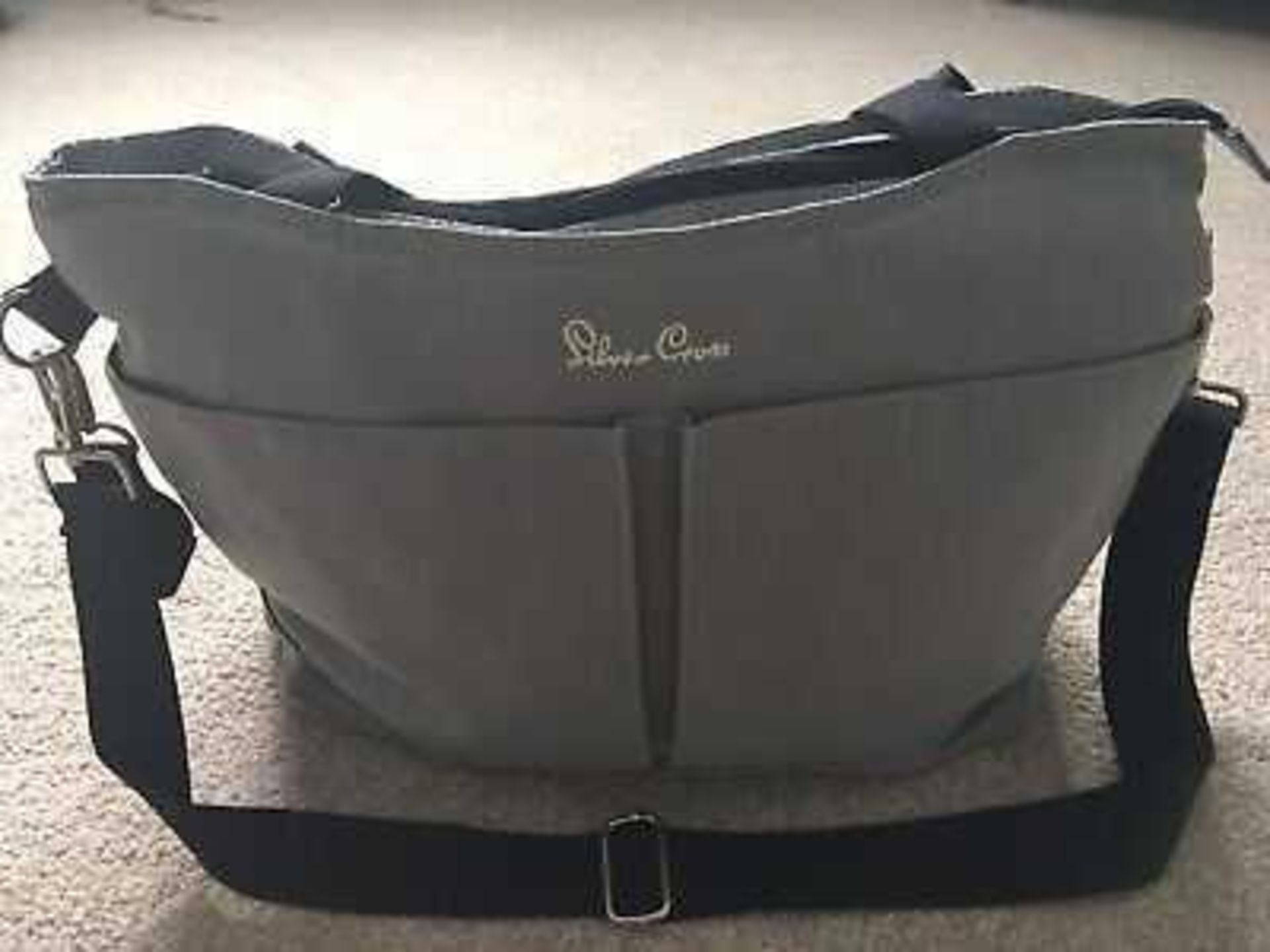 RRP £250 Lot To Contain X3 Silver Cross Items, Baby Bag Grey, Rain Cover, Pursuit Footmuff