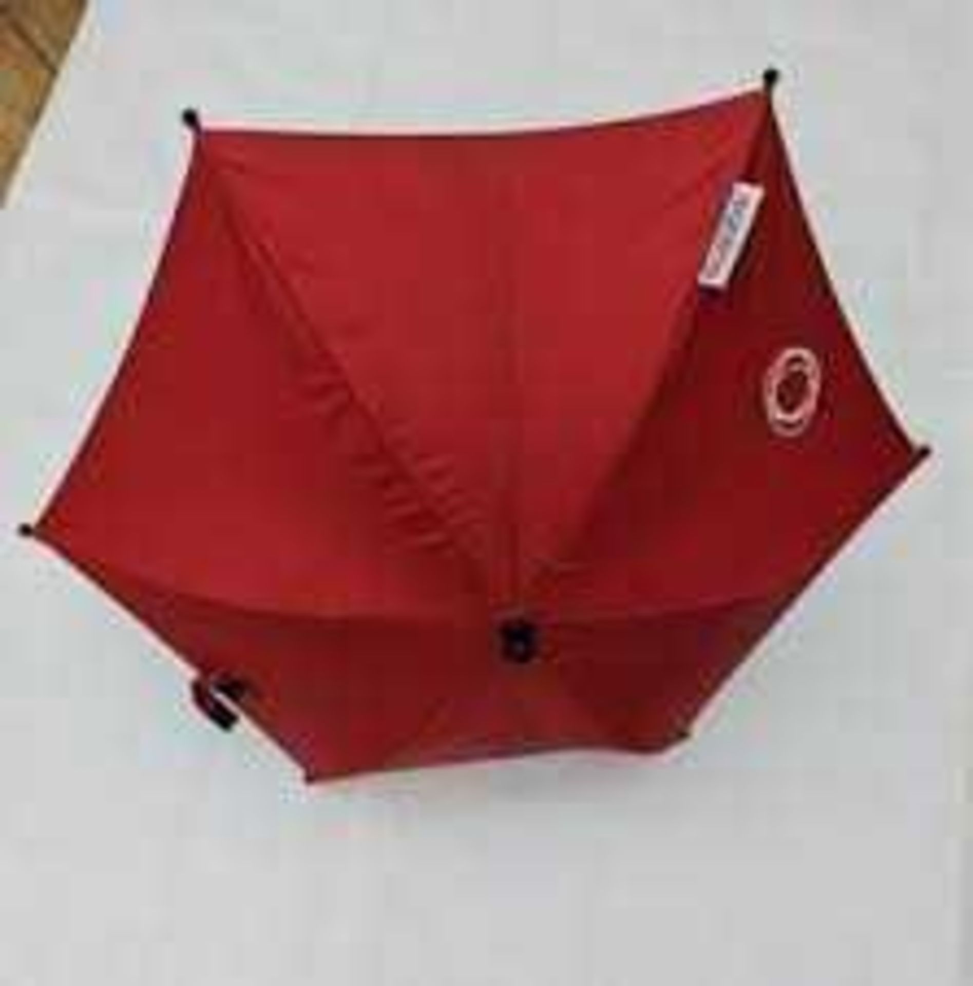 RRP £120 Lot To Contain X3 Boxed Bugaboo Burgundy Pram Parasols