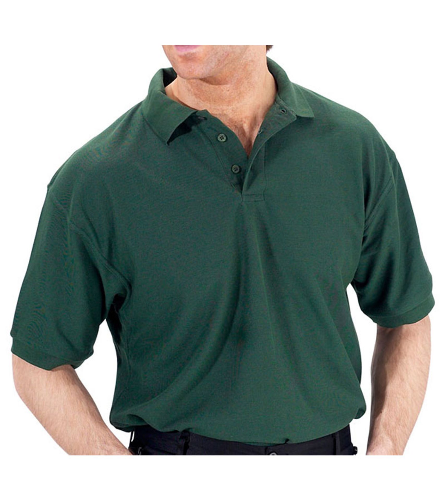 RRP £7.99 each 10 x Work Bear Deluxe Heavyweight Pique Polo Shirt In Green