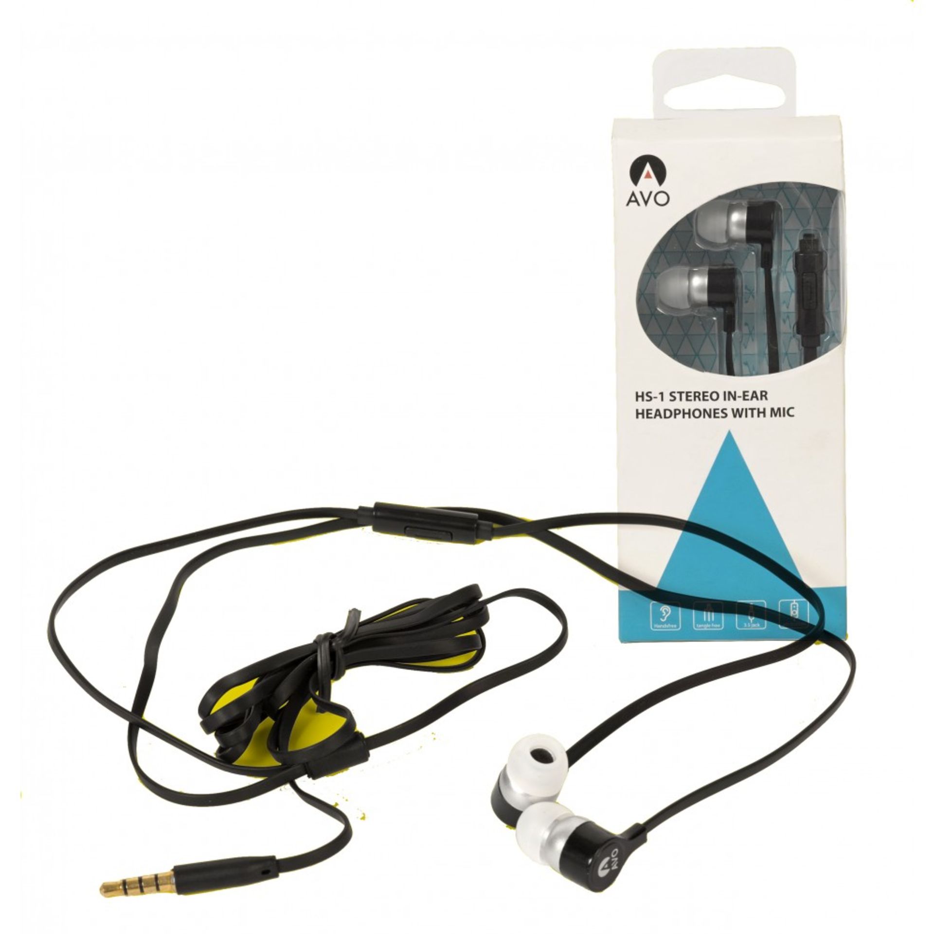 RRP £6.99 each - 20 x Avo In ear Headphones With Mic HS-1