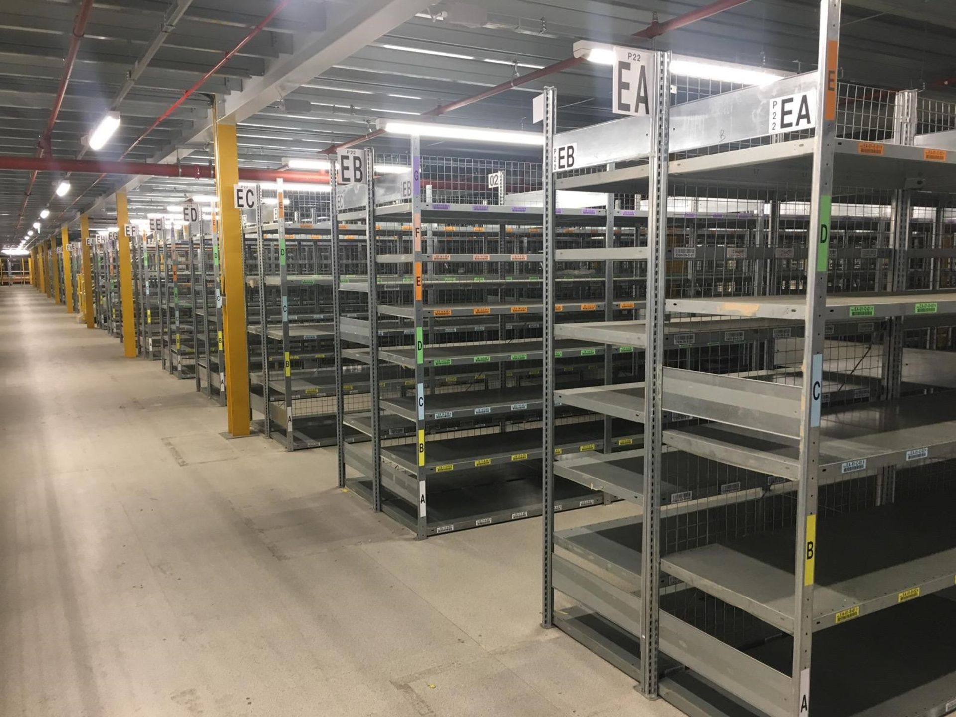 RRP £18,000 Meta Galvanised Shelving