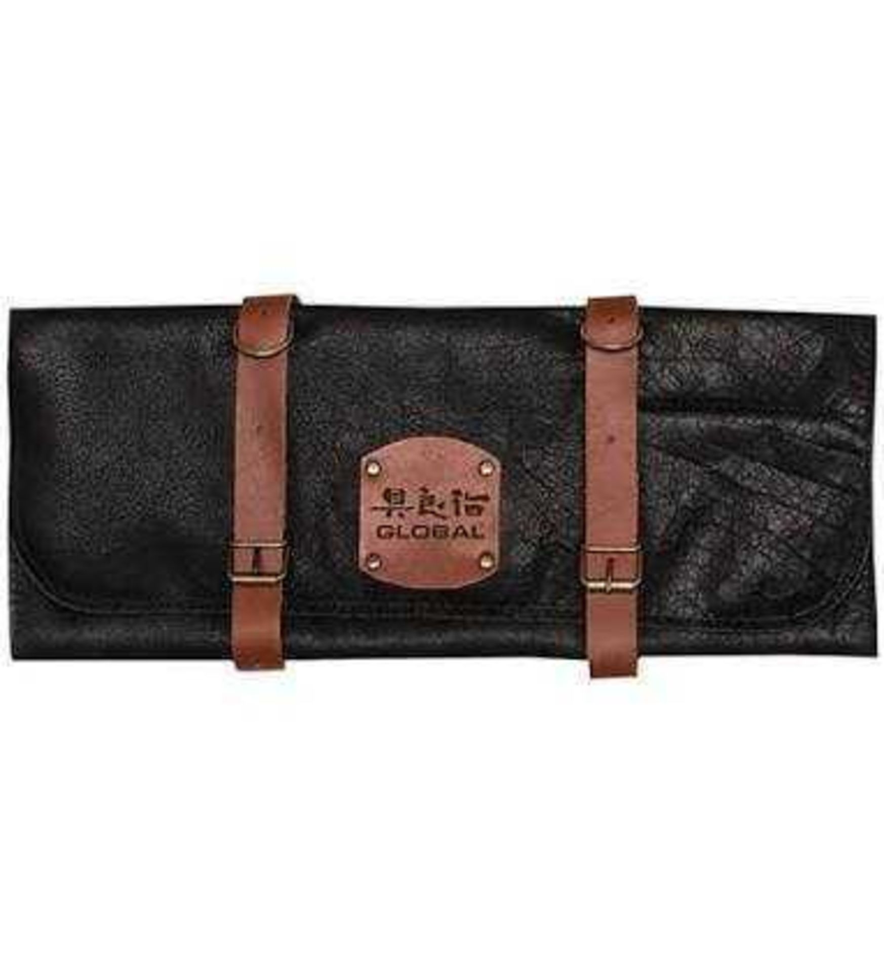 RRP £100 Boxed Global Fine Leather Chefs Montana Black Knife Case