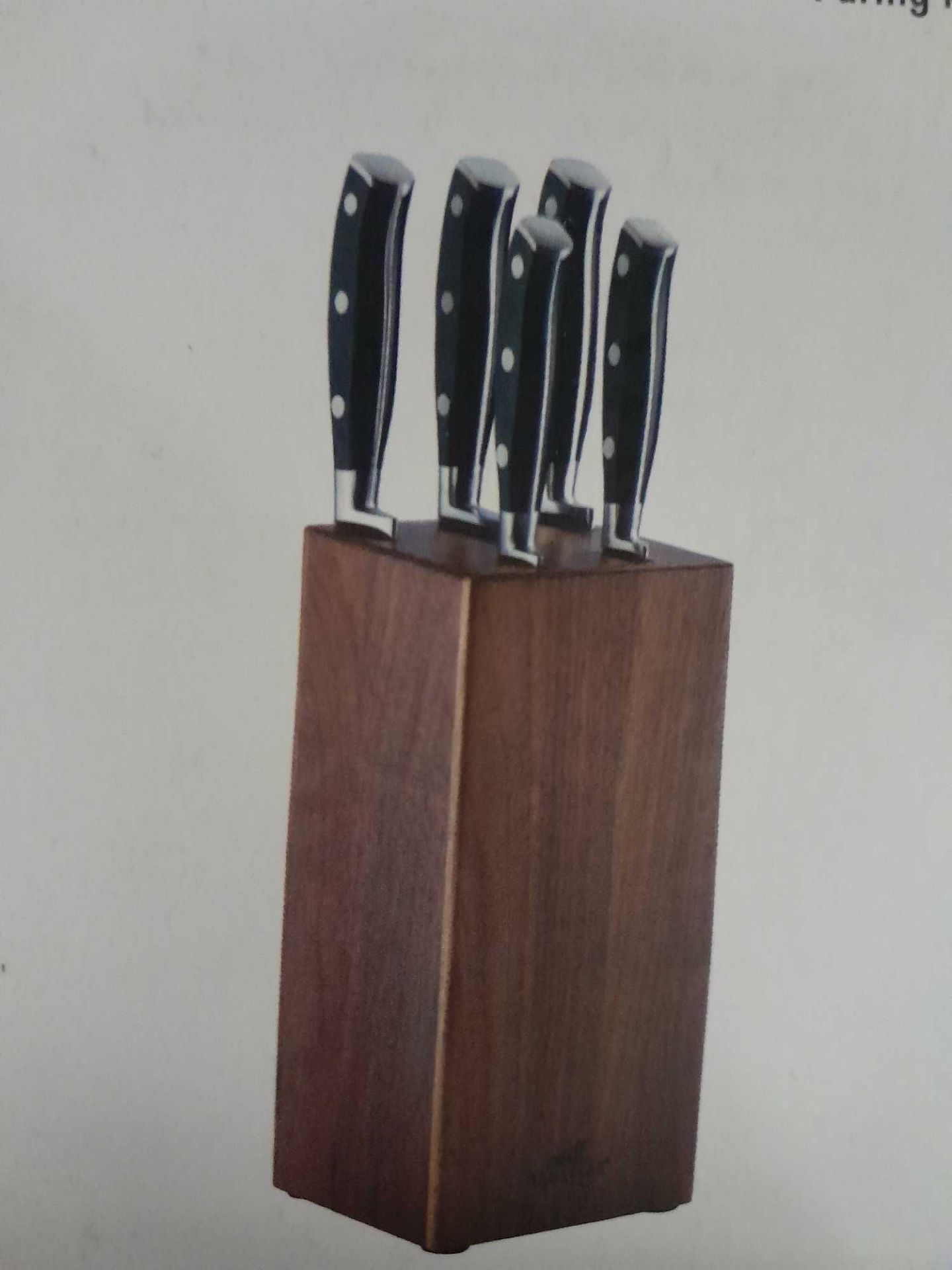 RRP £200 Unboxed Sabatier Tolede Ysis 5 Piece Knife Block Set