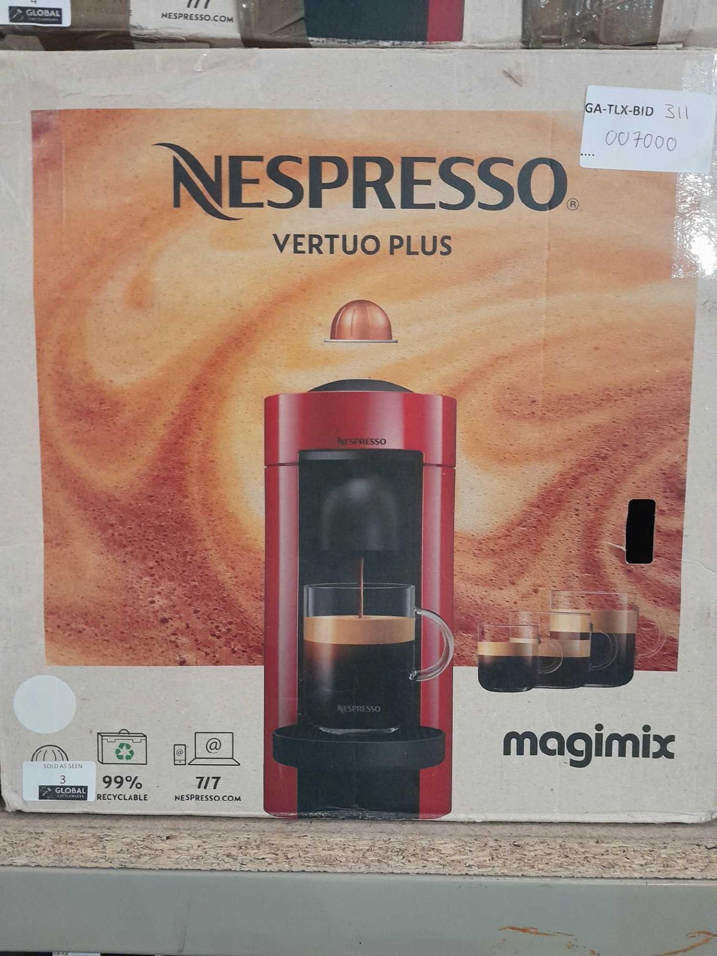 RRP £100 Boxed Nespresso Vertuo Plus Magimix Coffee Machine - Image 2 of 2