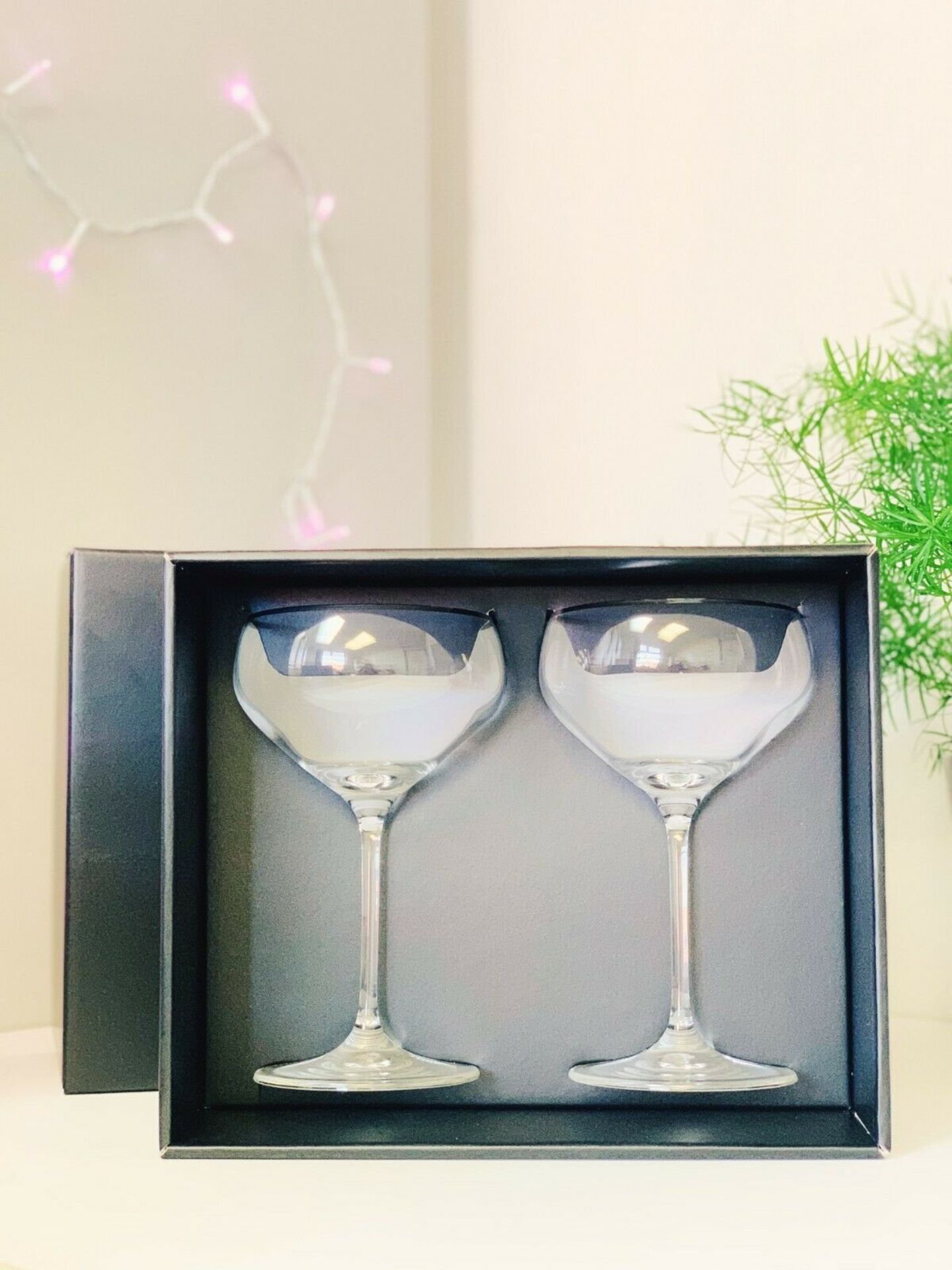 RRP £29.95 each 5 x John Lewis - Celebrate Crystal Glass Set of 2 Champagne Saucers - Image 2 of 2