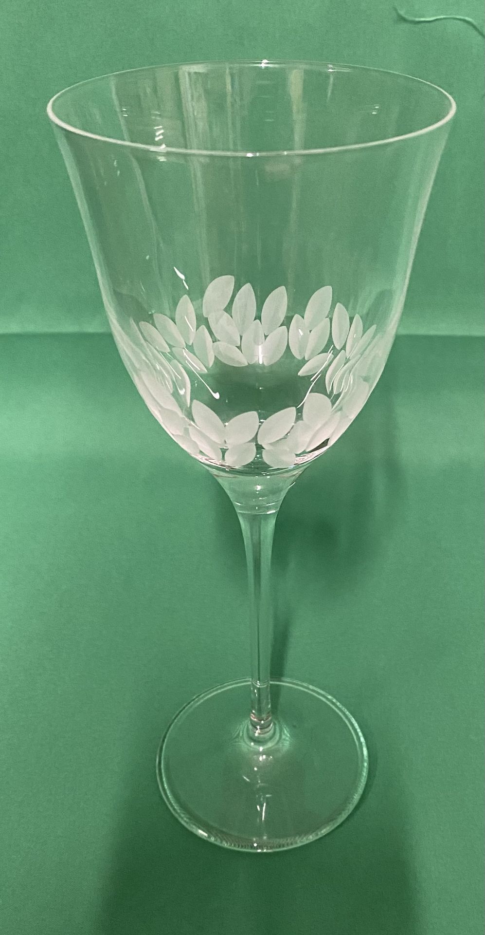 RRP £6.99 each Approx 30 x Etched Wine Glasses (Collection Only)