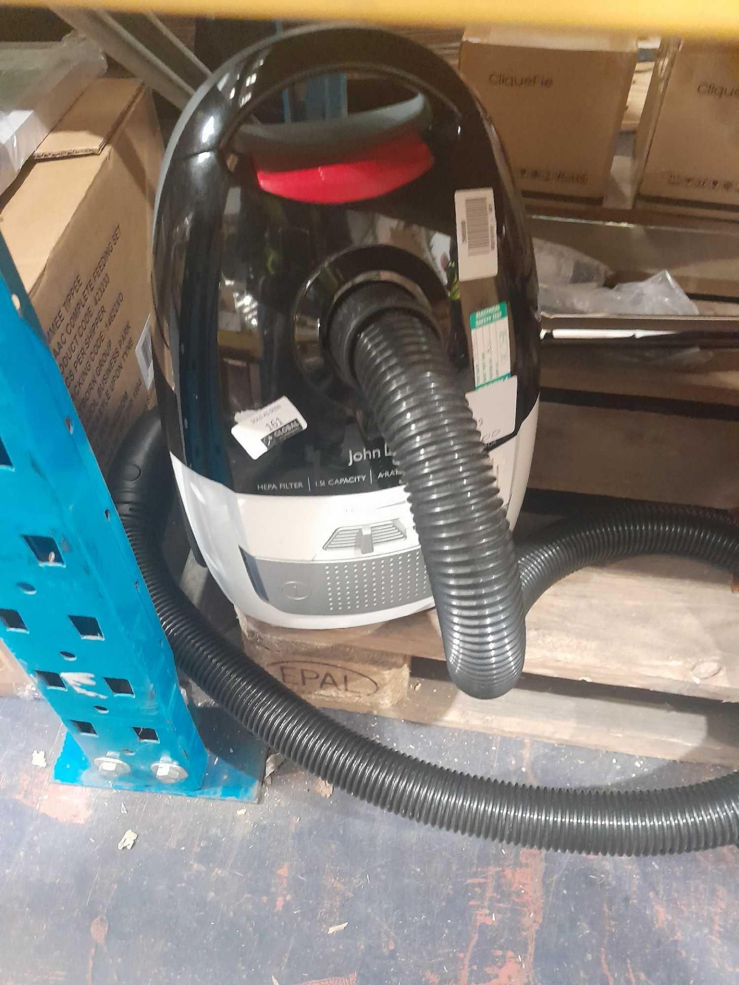RRP £80 Unboxed John Lewis Corded Vacuum Cleaner (Black/White) - Image 2 of 2