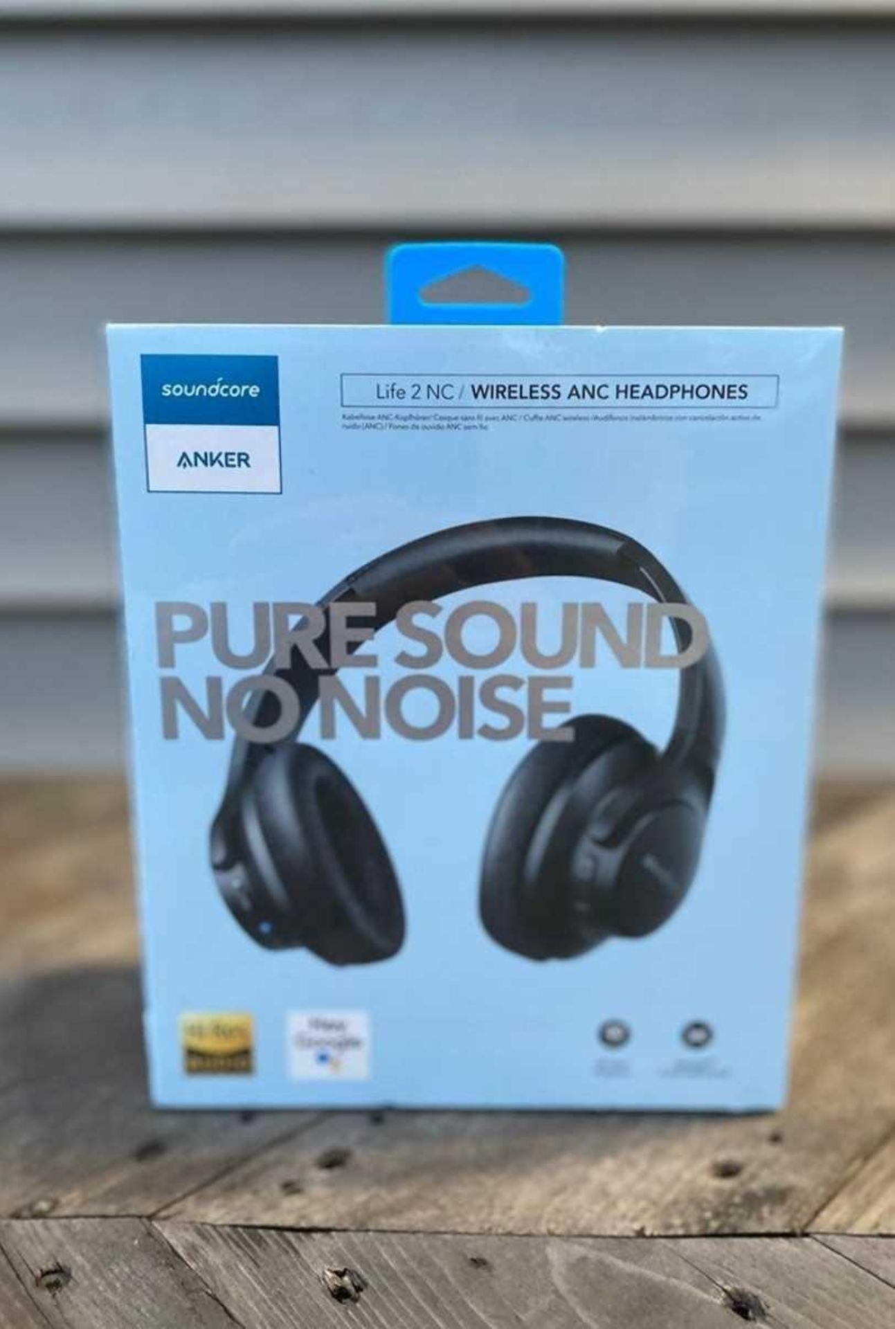 RRP £100 Boxed Soundcore Pure Sound No Noise Wireless Head Phones. Kh
