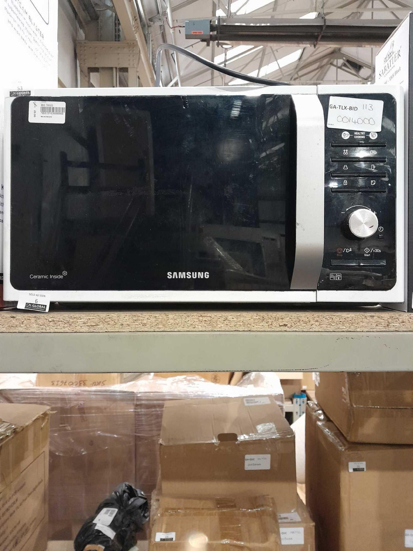 RRP £140 Unboxed silver Samsung microwave - Image 2 of 2