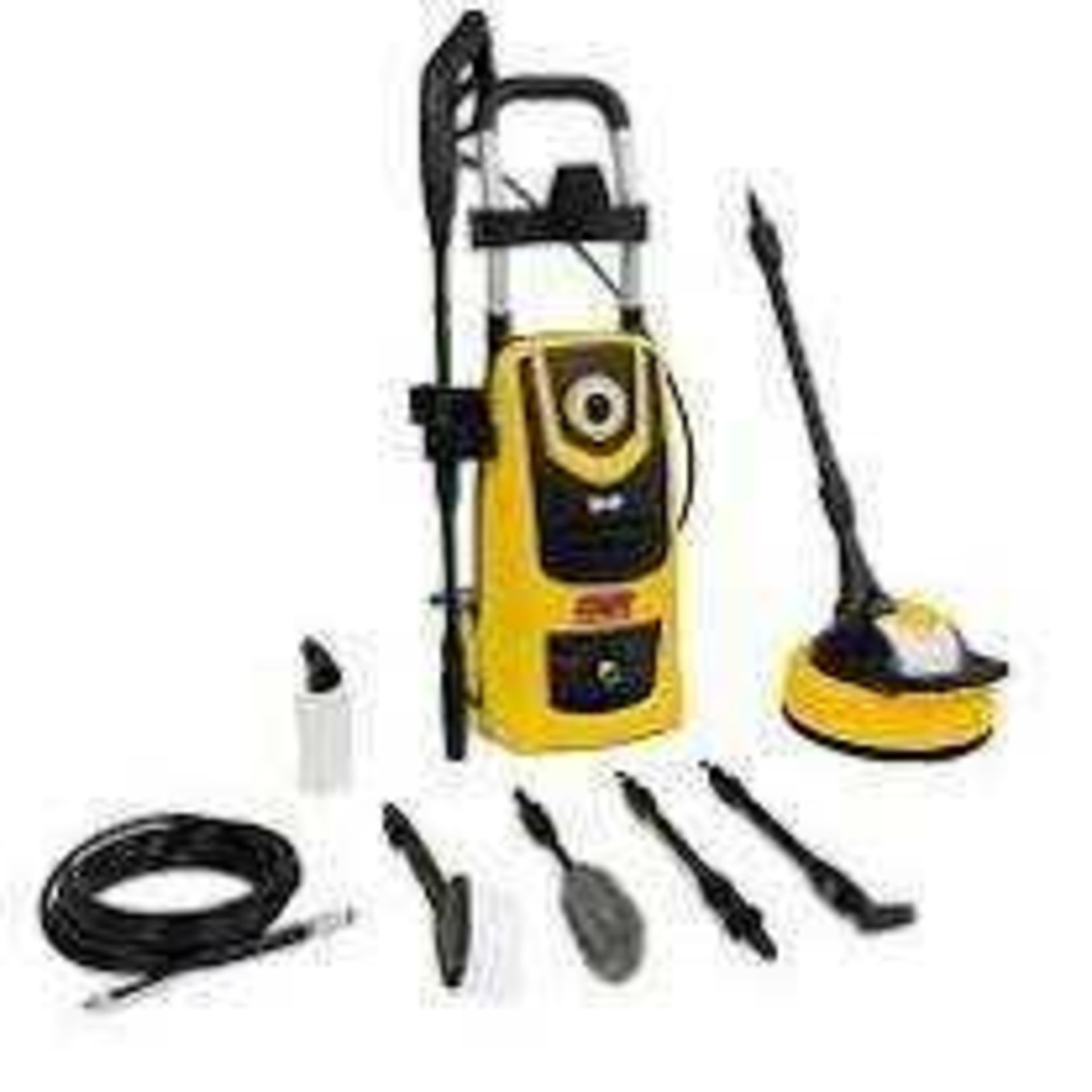 RRP £195 Boxed Wolf 140 Bar Super Blaster Pressure Washer with Outdoor & Car Accessories