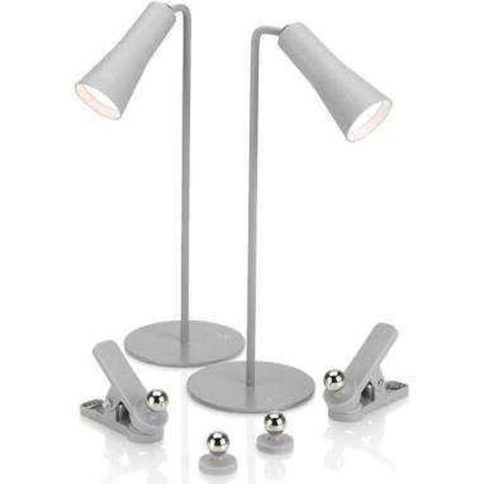 RRP £100 Lot to contain 4 boxed items to include auraglow 3 in 1 rechargeable desk lamp, Bell & Howe