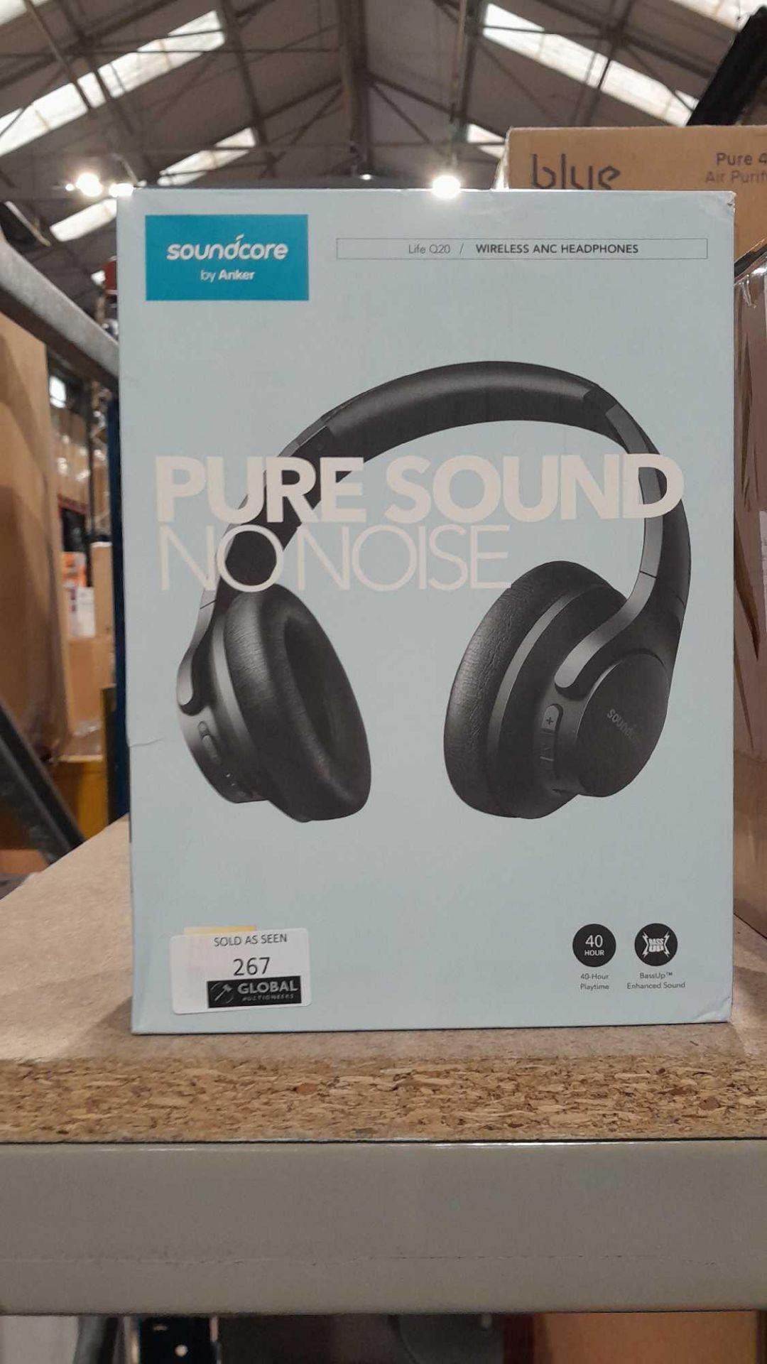 RRP £100 Boxed Soundcore Pure Sound No Noise Wireless Head Phones. Kh - Image 2 of 2