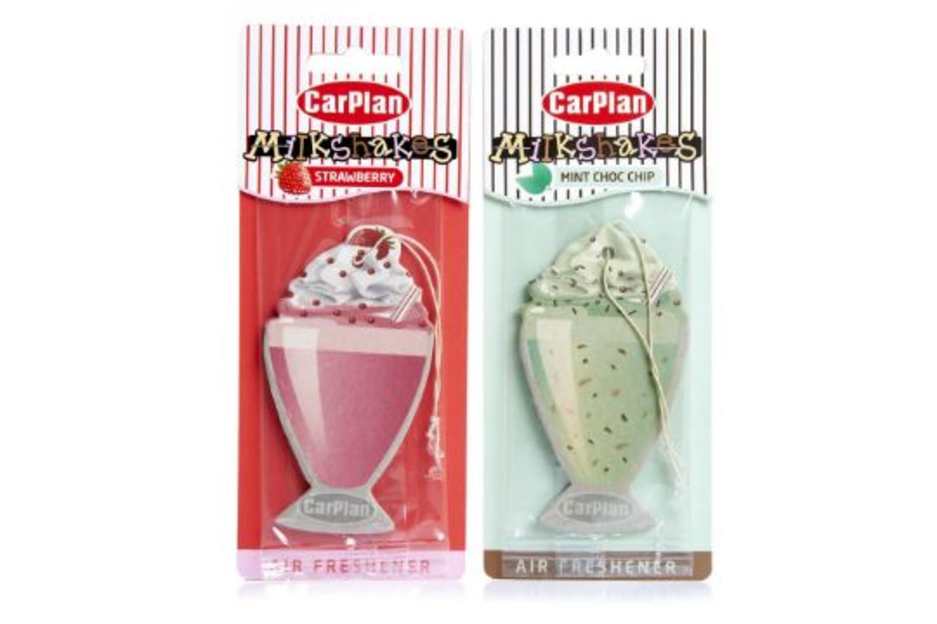 RRP £1.99 each 60 x Carplan MILKSHAKES Air Freshener RRP 1.99 ea