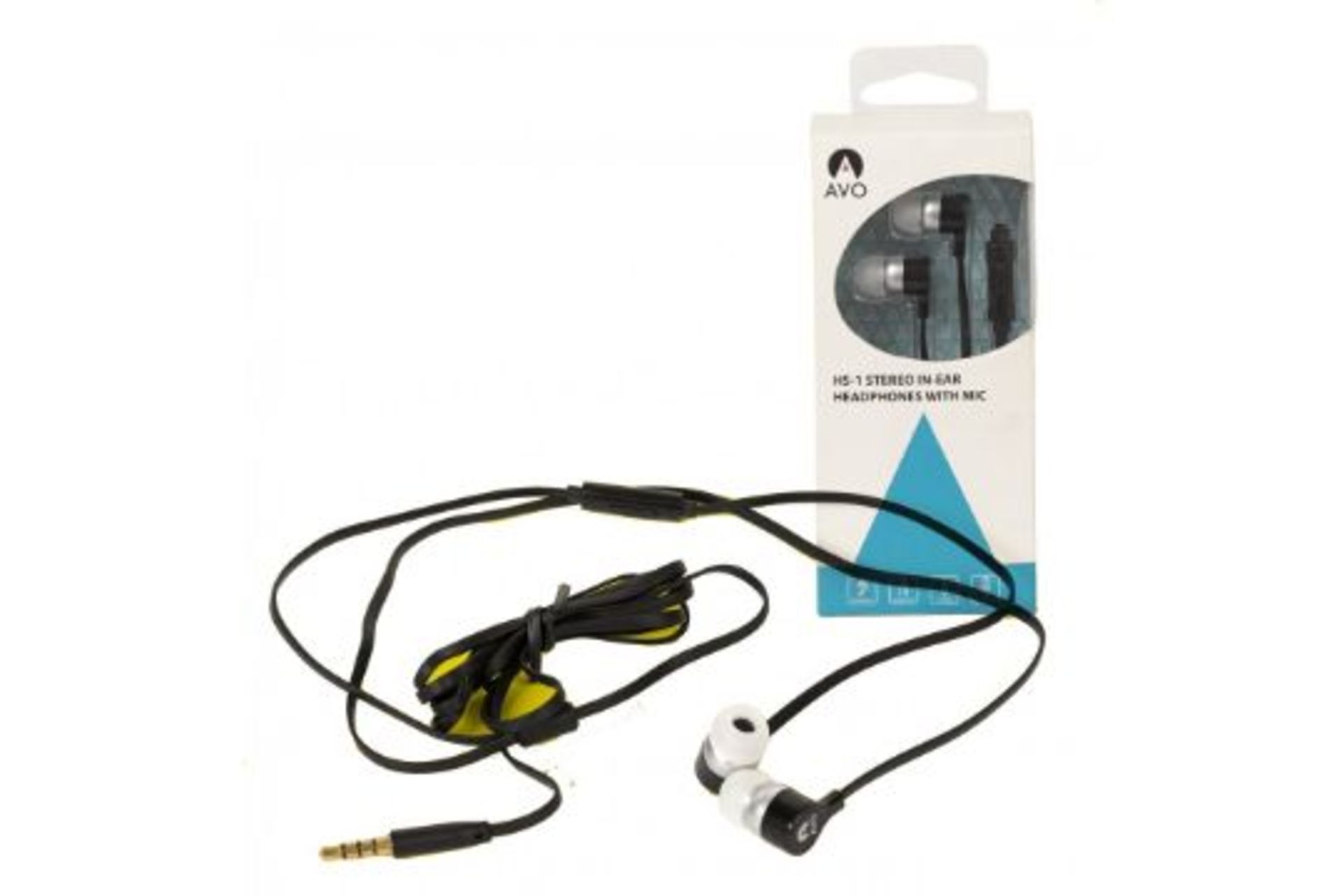 RRP £6.99 each 20 x Avo In Ear Headphones With Mic HS-1