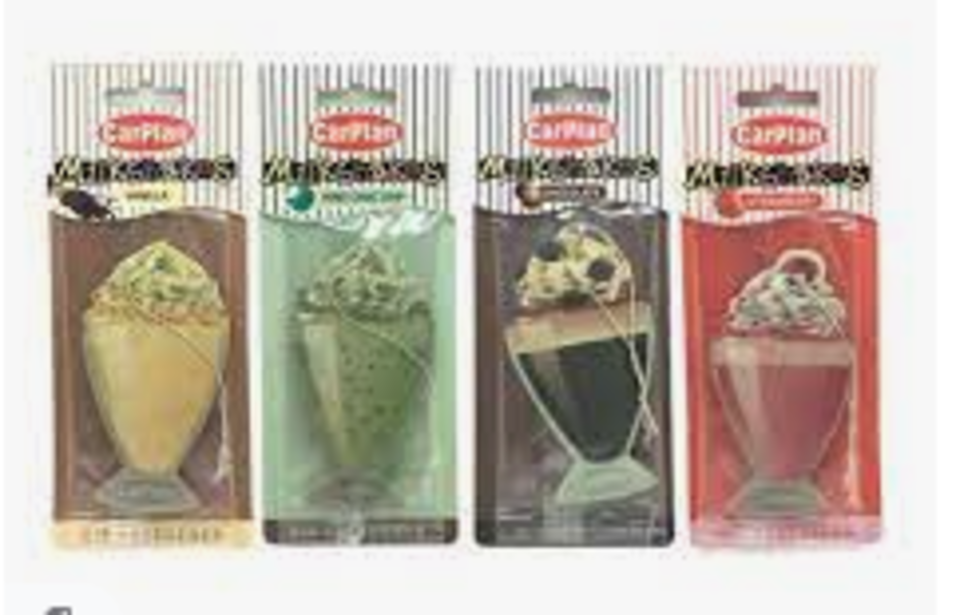 RRP £2.99 each 72 x Carplan MILKSHAKES Air Freshener RRP 2.99 ea