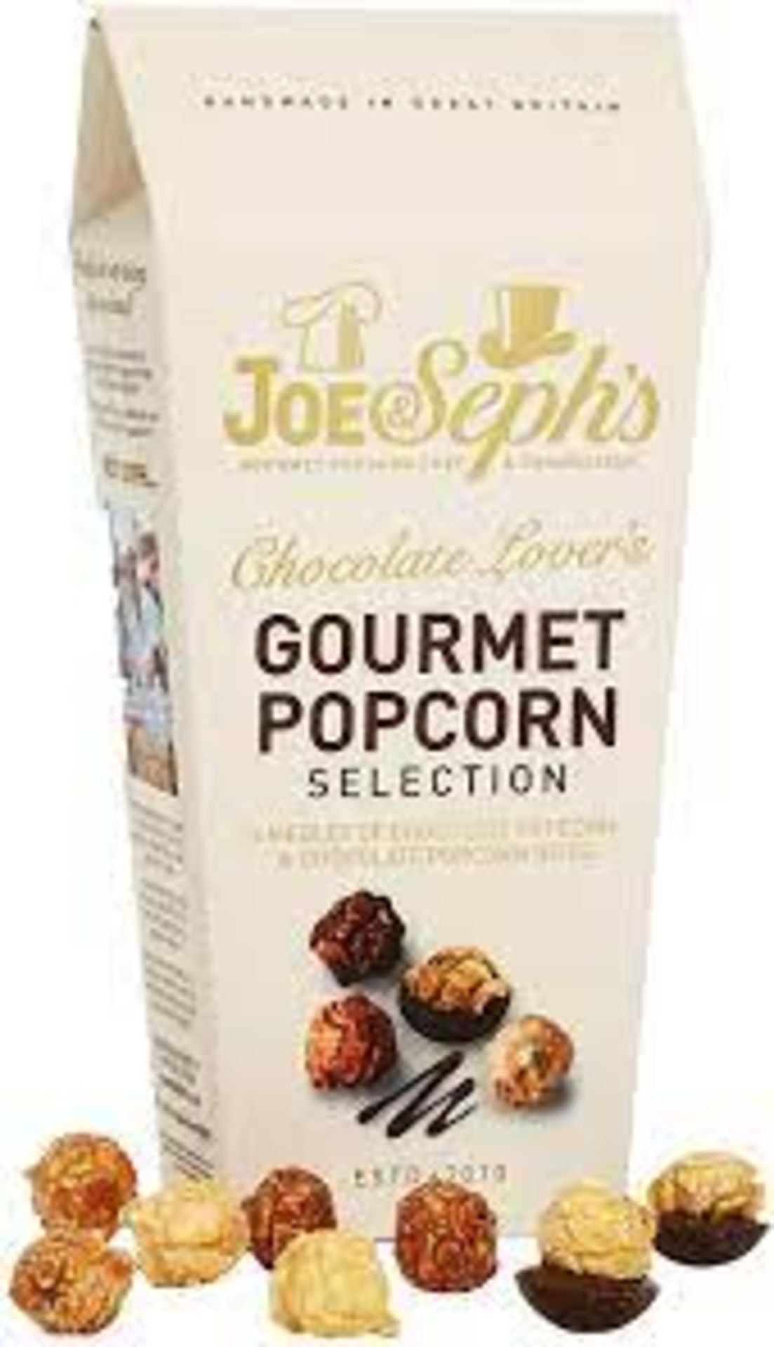 RRP £933 (Count 67) spW47q1390J Joe & Seph's Chocolate Popcorn Tasting Selection, 5x 32g Bags|