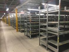 RRP £36,000 Meta Galvanised Shelving Lot To Contain 100 Bay Runs (10 Runs Of 10 Bays) 10 Bays