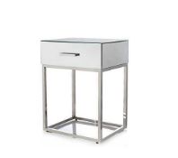 RRP £150 Boxed Jm By Julien Macdonald Mirrored Side Table With Drawer