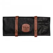 RRP £100 Boxed Global Fine Leather Chefs Montana Black Case