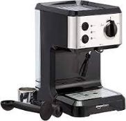 RRP £500 Lot To Contain 5 Boxed Brand New Amazon Basics Espresso Coffee Machines With Milk Frother