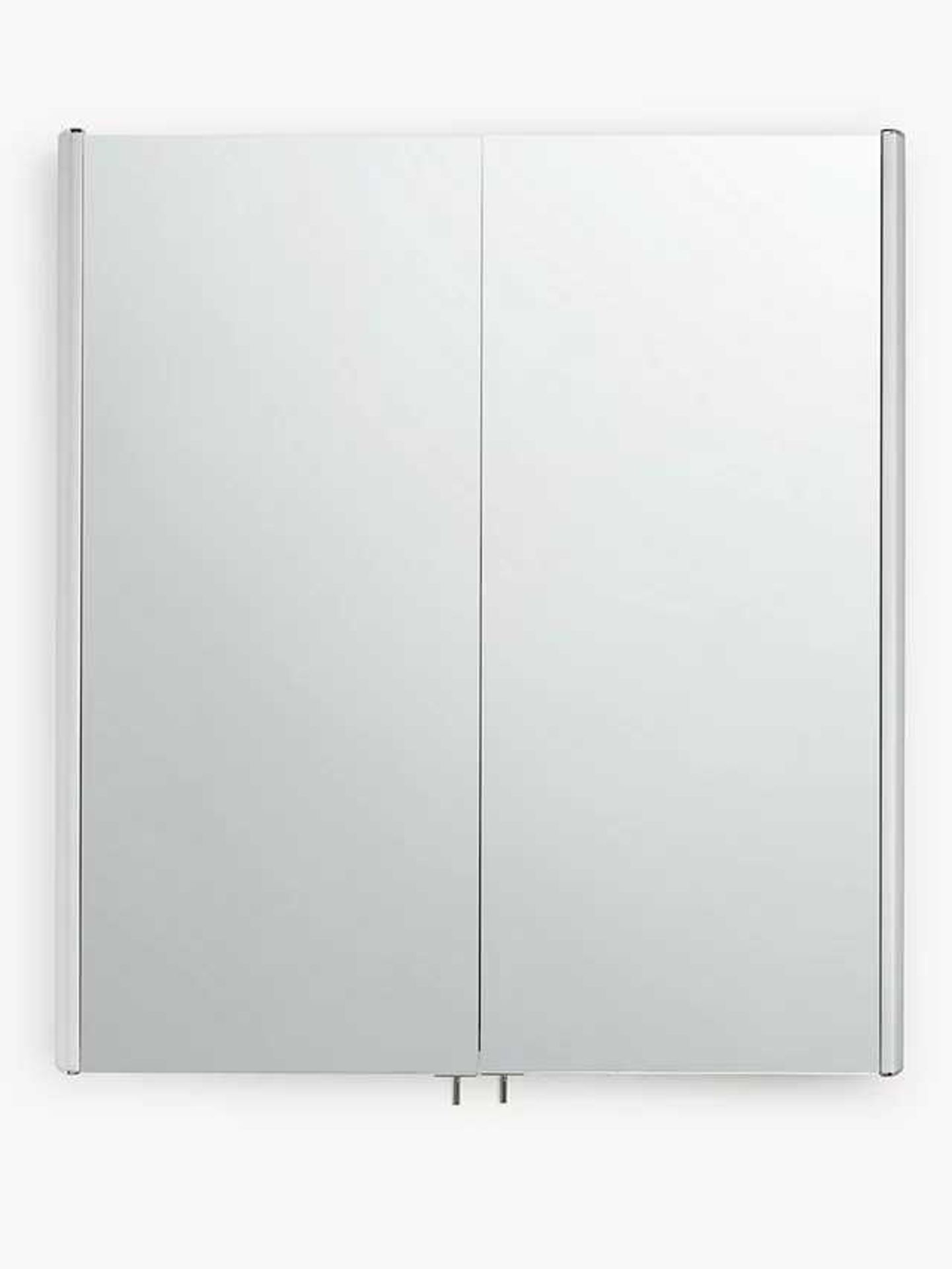 RRP £150 Boxed John Lewis Aluminium Double Door Bathroom Cabinet