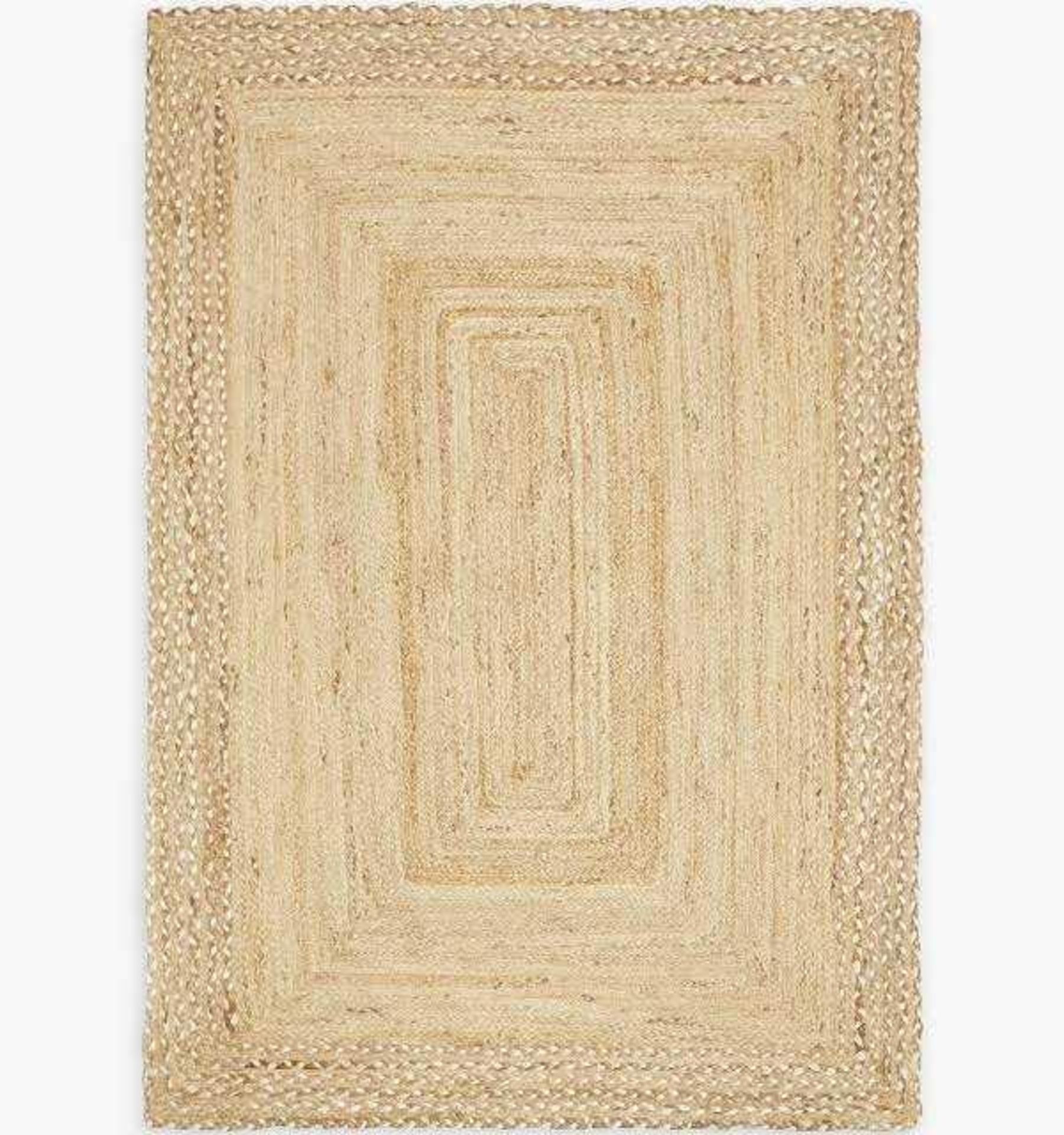 RRP £100 John Lewis Skye Jute 120X180Cm Natural Rug