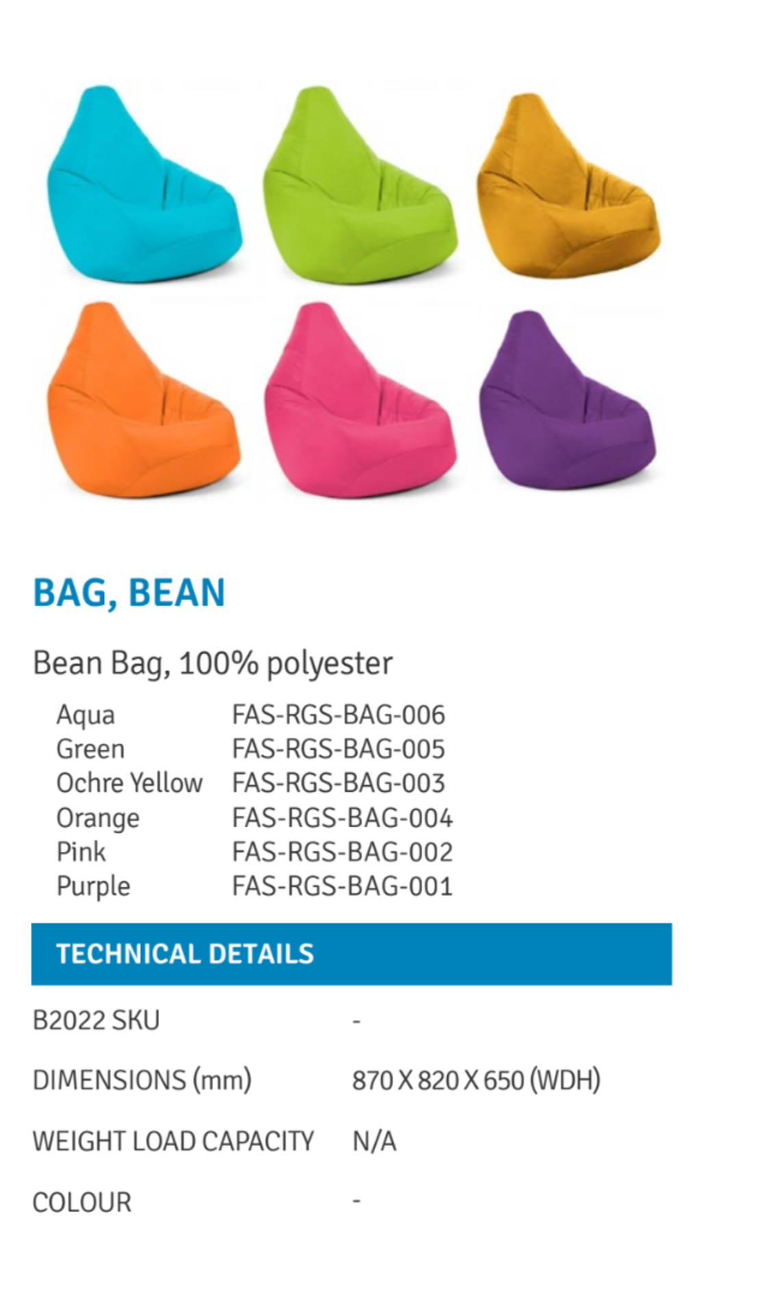 RRP £45 Lot To Contain Pink Beanbag (Condition Reports Available On Request, All Items Are
