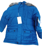2 X Mothercare Quilted Jacket With Fur-Lined Hood - Rrp 48.74 Ea