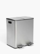 RRP £100 Boxed John Lewis 40L 2 Section Recycling Bin