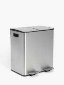 RRP £70 A Boxed John Lewis 40L 2 Section Recycler With Caddy.