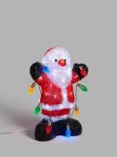 RRP £160 Lot To Contain 4 Boxed Assorted John Lewis Christmas Decorations To Include A 35Cm Santa,