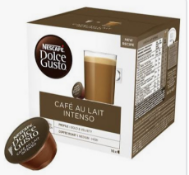 RRP £2094 (Count 186) Spw32F4008B Nescaf√Â Dolce Gusto Caf√© Au Lait Intenso Coffee Pods, 16