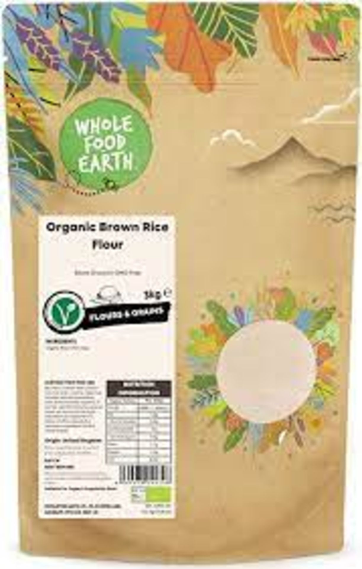 RRP £1728 (Count 170) spW26Y3978g Wholefood Earth Organic Buckwheat Flour ‚Äì 1kg | Raw, GMO - Image 2 of 2