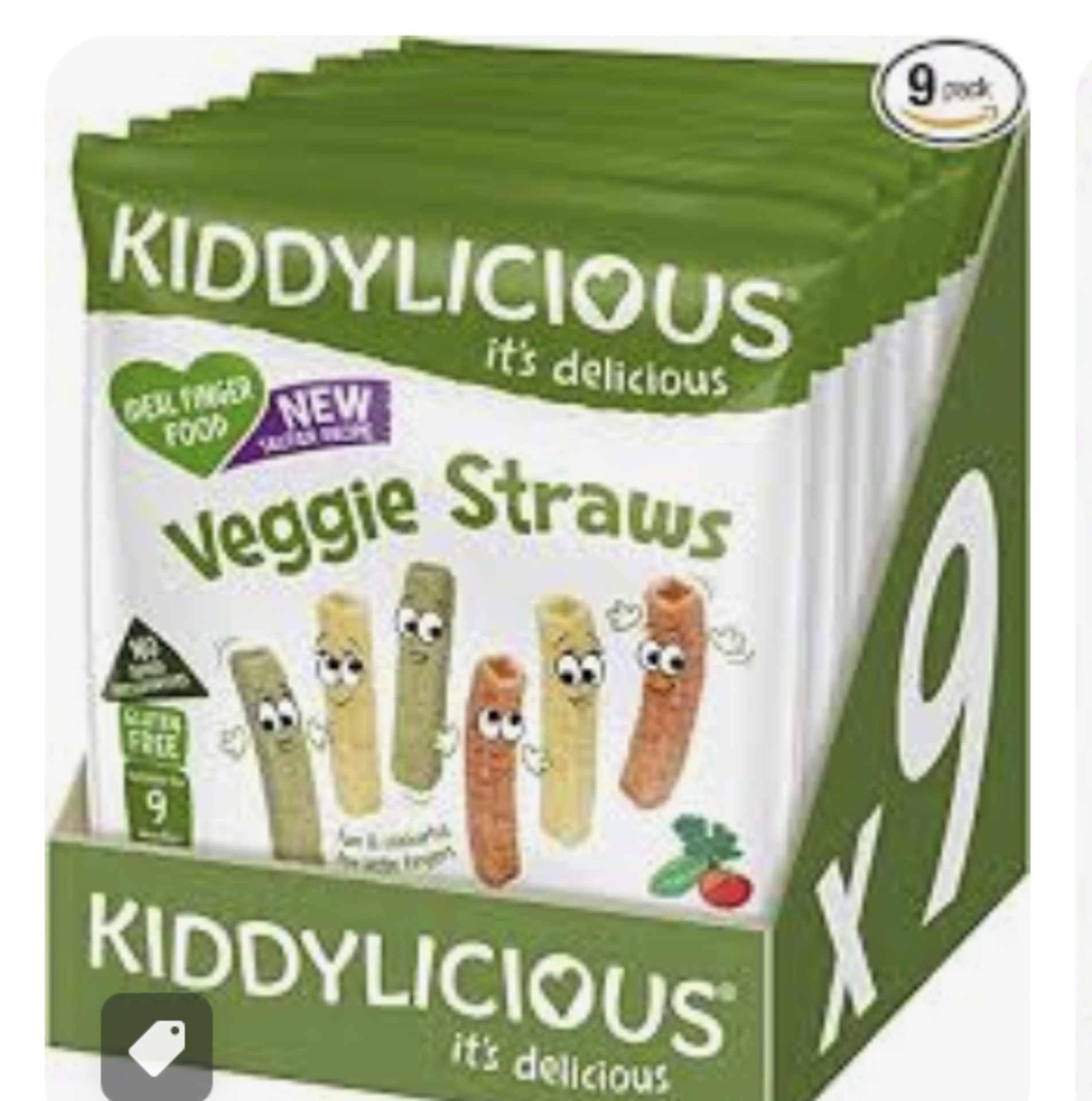 RRP £1180 (Count 94) Spw44E2528V Kiddylicious Veggie Straws - Delicious Finger Food Kids Snack -