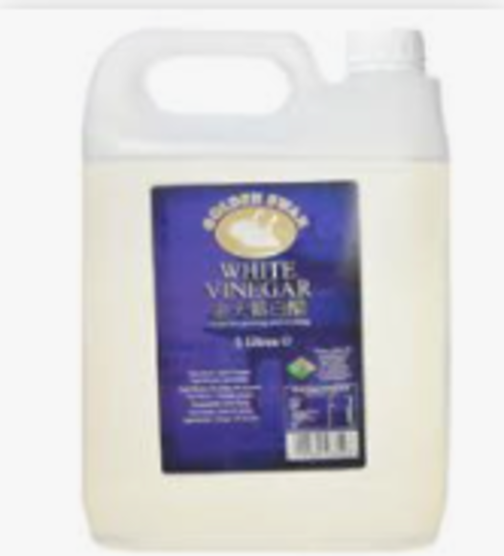 RRP £505 (Count 23 ) Spsnj21Rkmk Golden Swan White Vinegar, 5 L (Pack Of 4) (Condition Reports