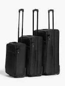 Rrp £150 Lot To Contain 3 Assorted John Lewis Medium Small Travel Suitcases