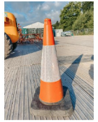RRP £50 Lot To Contain 10 Traffic Cones.(Condition Reports Available On Request, All Items Are