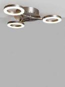 Rrp £120 Boxed John Lewis Boyd 3 Light Intergrated Led Semi Flush (2944978)