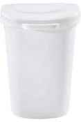RRP £120 Lot To Contain 6 Rubbermaid Touch Top White Bins