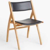 Rrp £100 Boxed John Lewis X Ray Leather Dining Chair