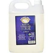 Rrp £505 (Count 23) Spsnj21Rklj Golden Swan White Vinegar, 5 L (Pack Of 4) (Condition Reports
