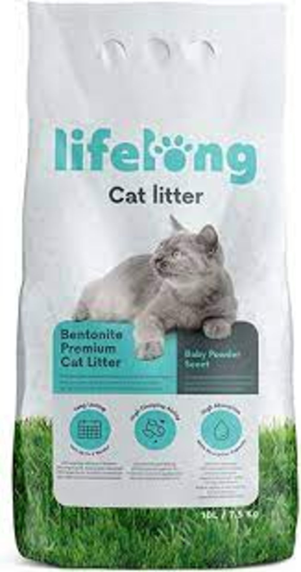 RRP £531 (Count 45) Spw23Y9330Y Amazon Brand Lifelong Bentonite Premium Cat Litter Baby Powder