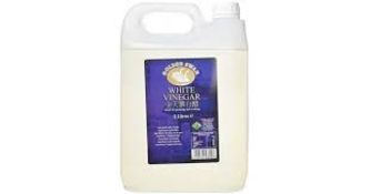 RRP £504 (Count 23) Spsnj21Rkmw Golden Swan White Vinegar, 5 L (Pack Of 4)