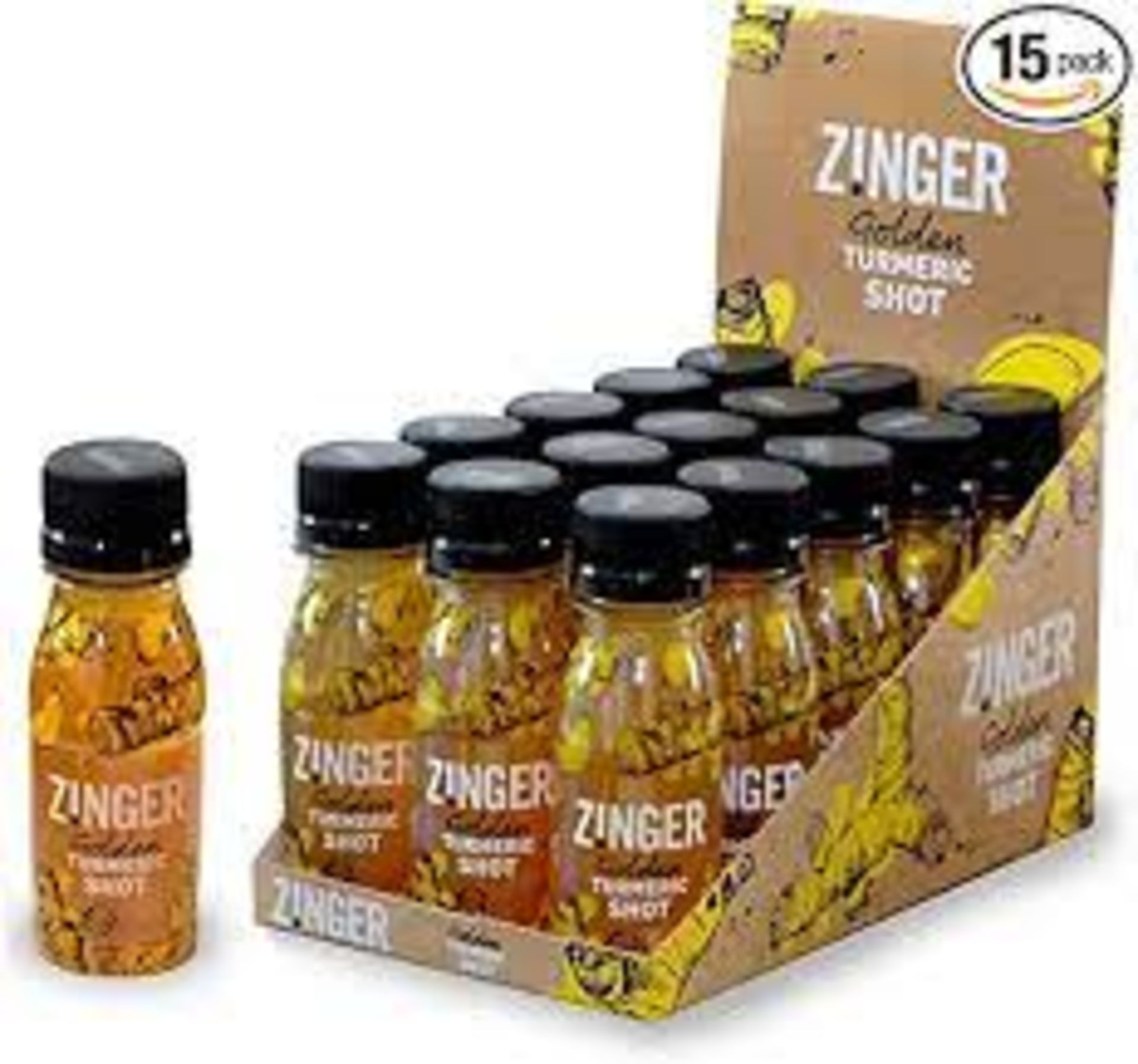 RRP £3835 (Count 236) - Spsrl11Cdkj - Zinger - Golden Turmeric Shot Made With Raw Pressed Turmeric