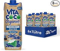 RRP £2026 (Count 109) Spw38W5884M Vita Coco - Organic Pure Coconut Water (1L X 6) - 100% Bio-Friend