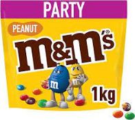 RRP £1647 (Count 185) Spw29R8537D M&M'S Peanut Chocolate Party Bulk Bag, Chocolate Gift, Halloween