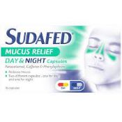 RRP £2580 (Count 266) spW47X3687Y Sudafed Mucus Relief Day & Night Capsules, Gets to Work in 15