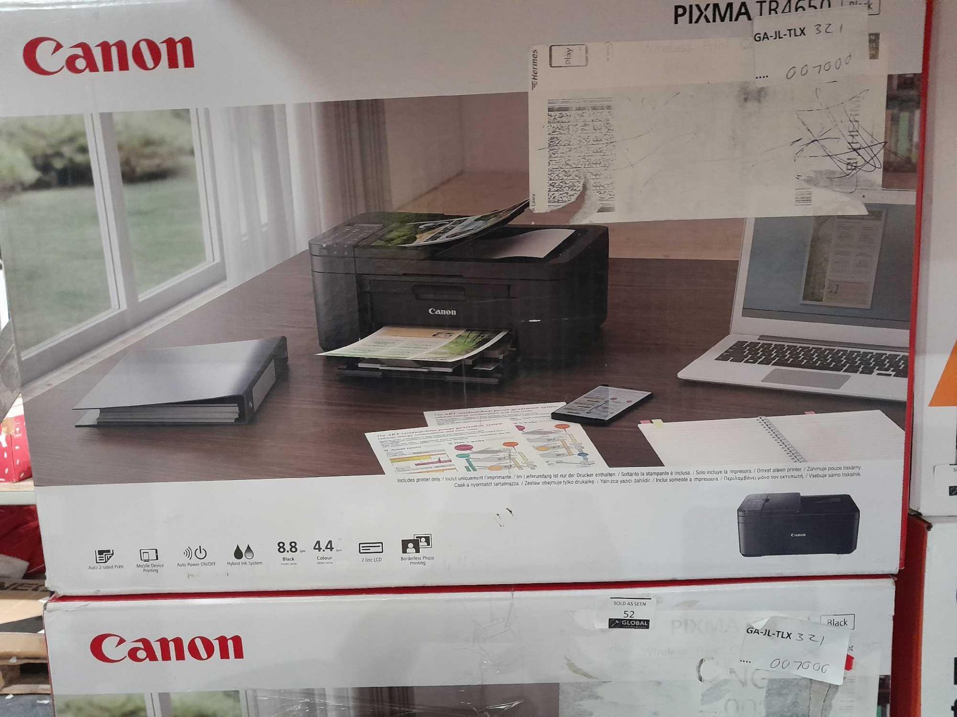 RRP £140 2 Boxed Canon Pixma Tr4650 Wireless Printers - Image 2 of 2