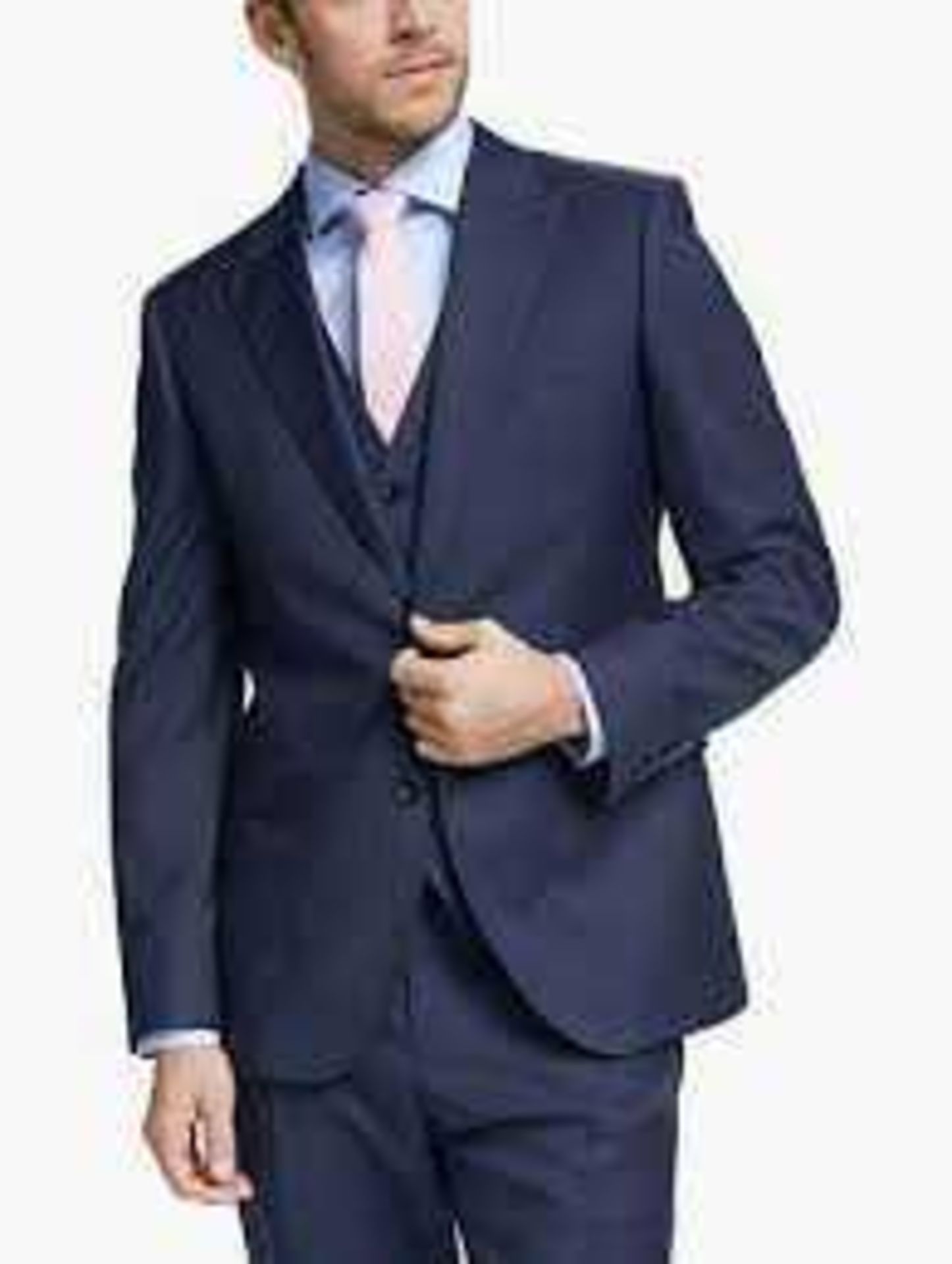 RRP £280 Blue Suit Jacket 46R And John Lewis Navy Suit Jacket 38R - Image 2 of 2