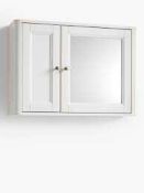 RRP £150 John Lewis Wooden Mirrored Bathroom Cabinet
